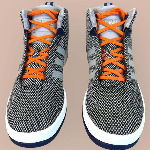 Adidas Mens Veritas Mid Top Sneaker Athletic Shoes Size 9 Woven Gray Fit Foam - Picture 2 of 11